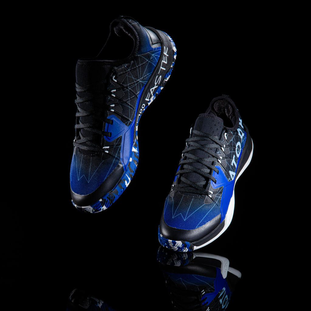 Pánska obuv na hádzanú H900 Faster modro-čierna
