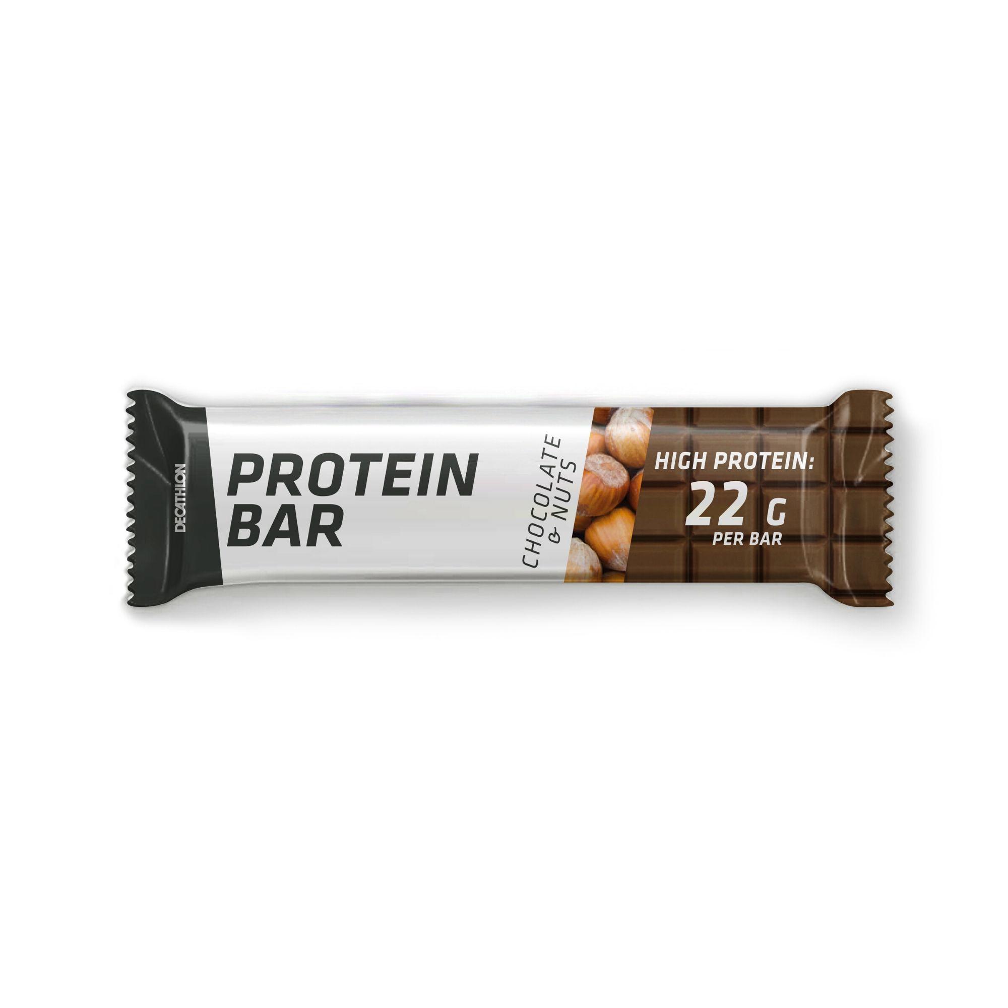 Barrita Proteina 22 G Whey Protein Bar Chocolate Avellana Domyos Decathlon