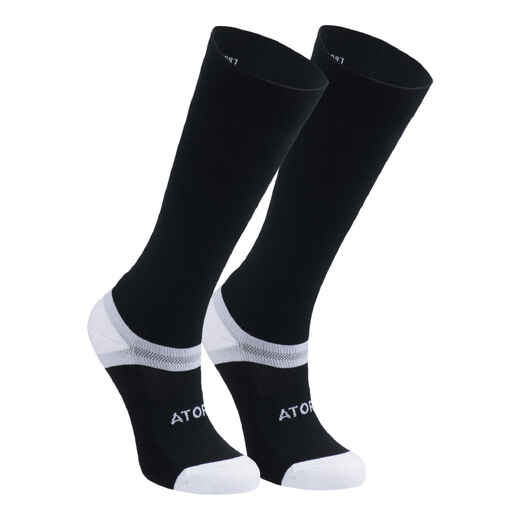 
      Handballsocken hoch H900 Kompression Erwachsene schwarz/weiss 
  