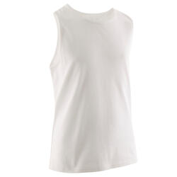 Débardeur garçon coton - basique blanc