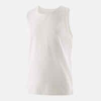 Boys' Cotton Basic Tank Top - White