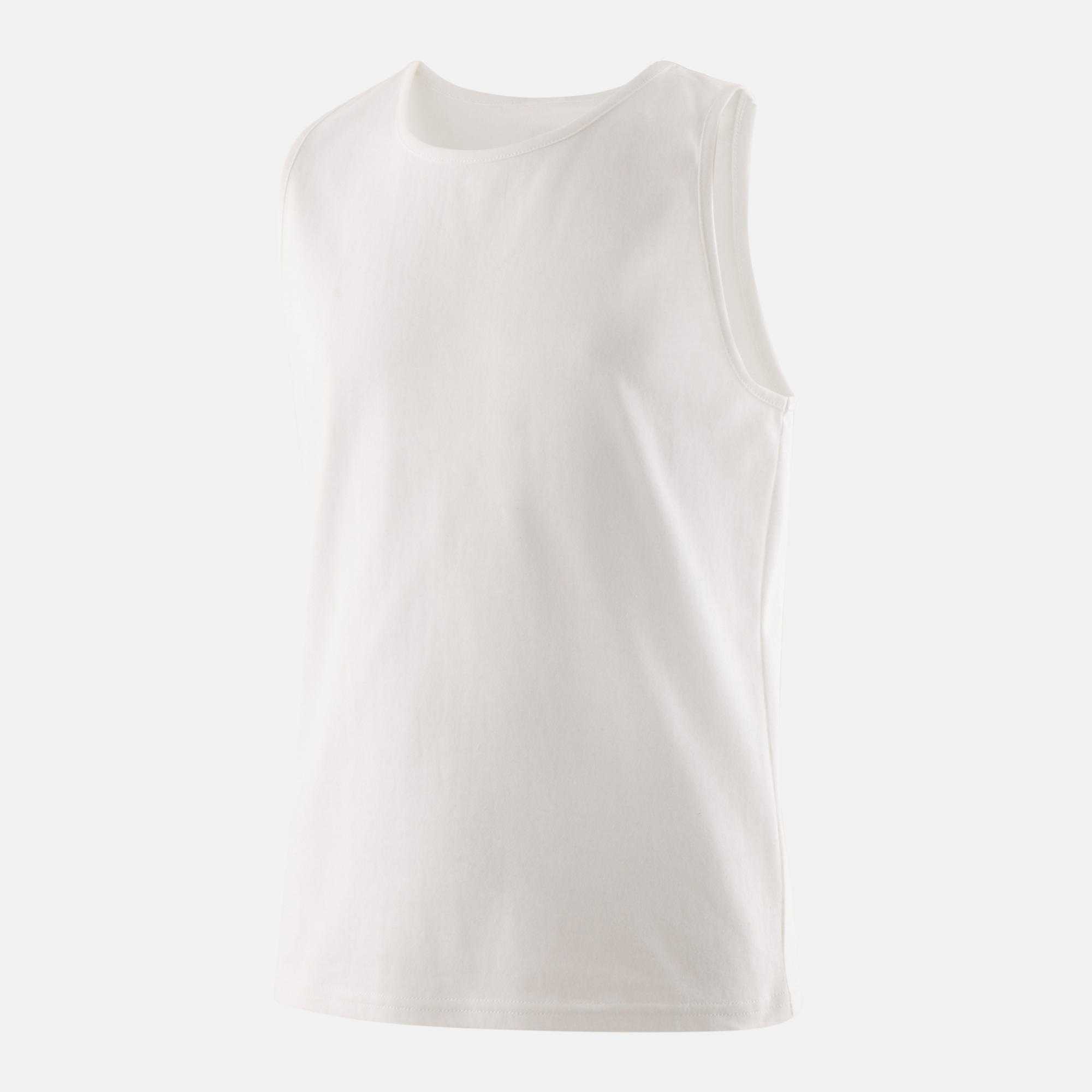 Boy's cotton tank top - basic white