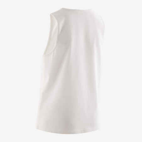 Boys' Cotton Basic Tank Top - White