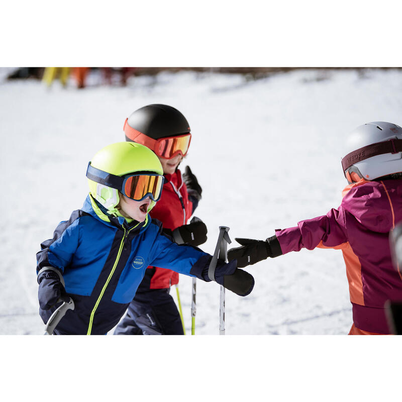 Warme en waterdichte skibroek voor kinderen PNF 500 marineblauw