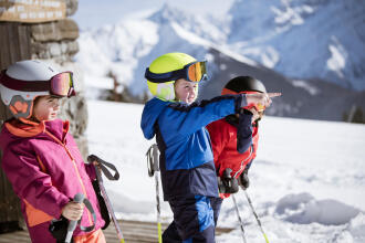 Apresentar o ski às crianças