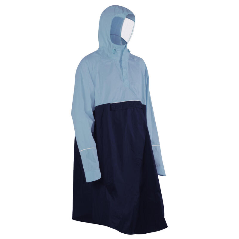 PONCHO PARA CHUVA BICICLETA 900 AZUL MARINHO