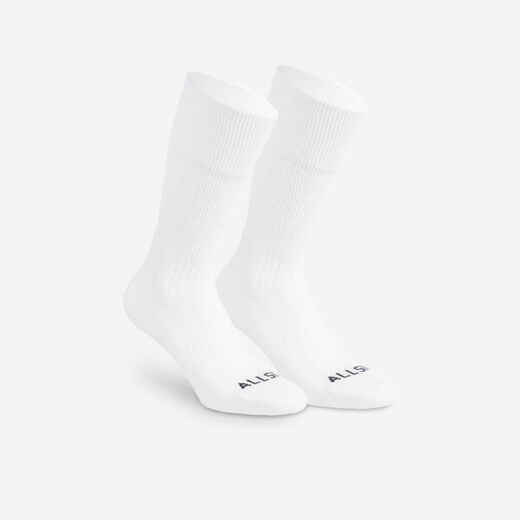 
      Čarape za odbojku VSK500 poluvisoke bijele 
  