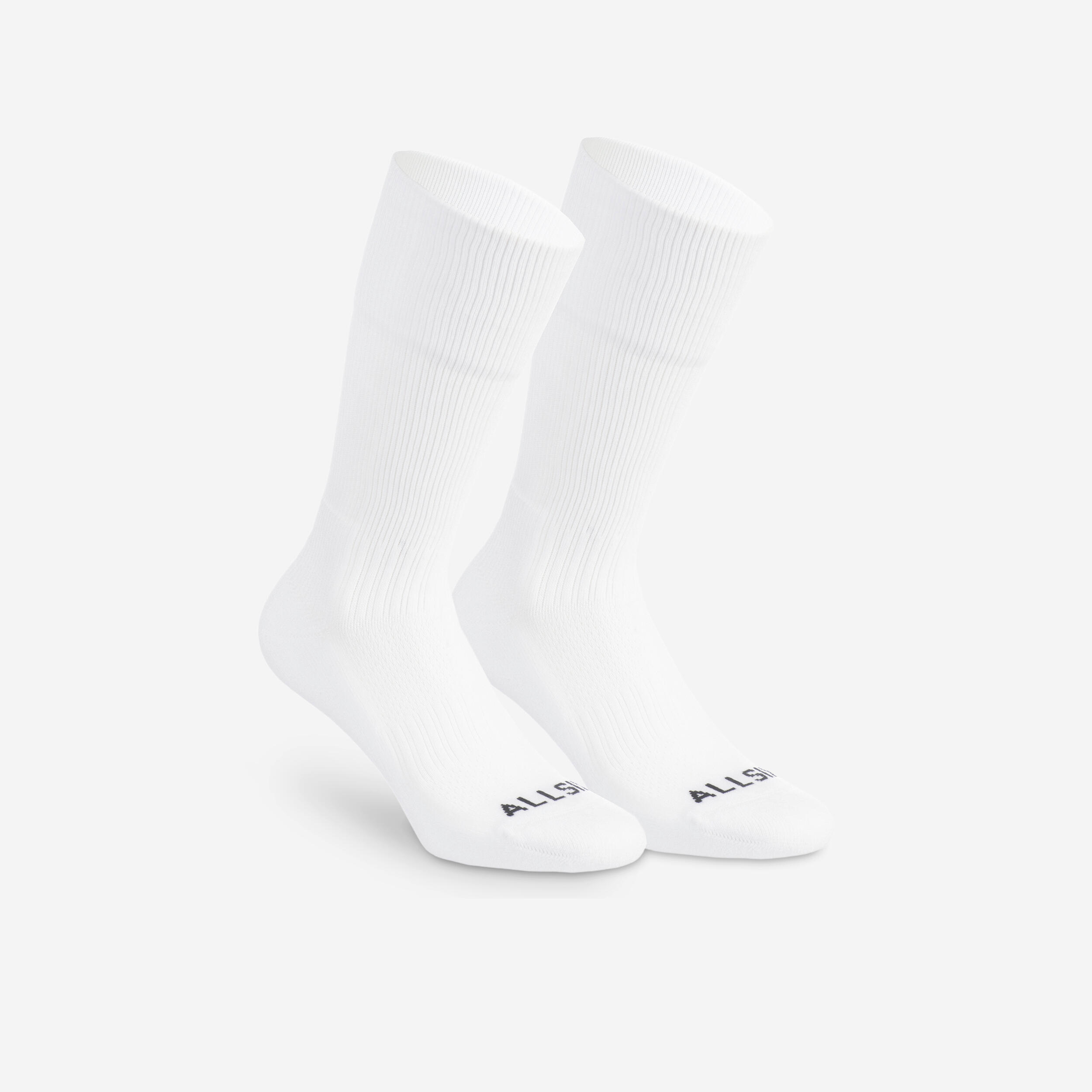 Mid Volleyball Socks VSK500 - White 1/6