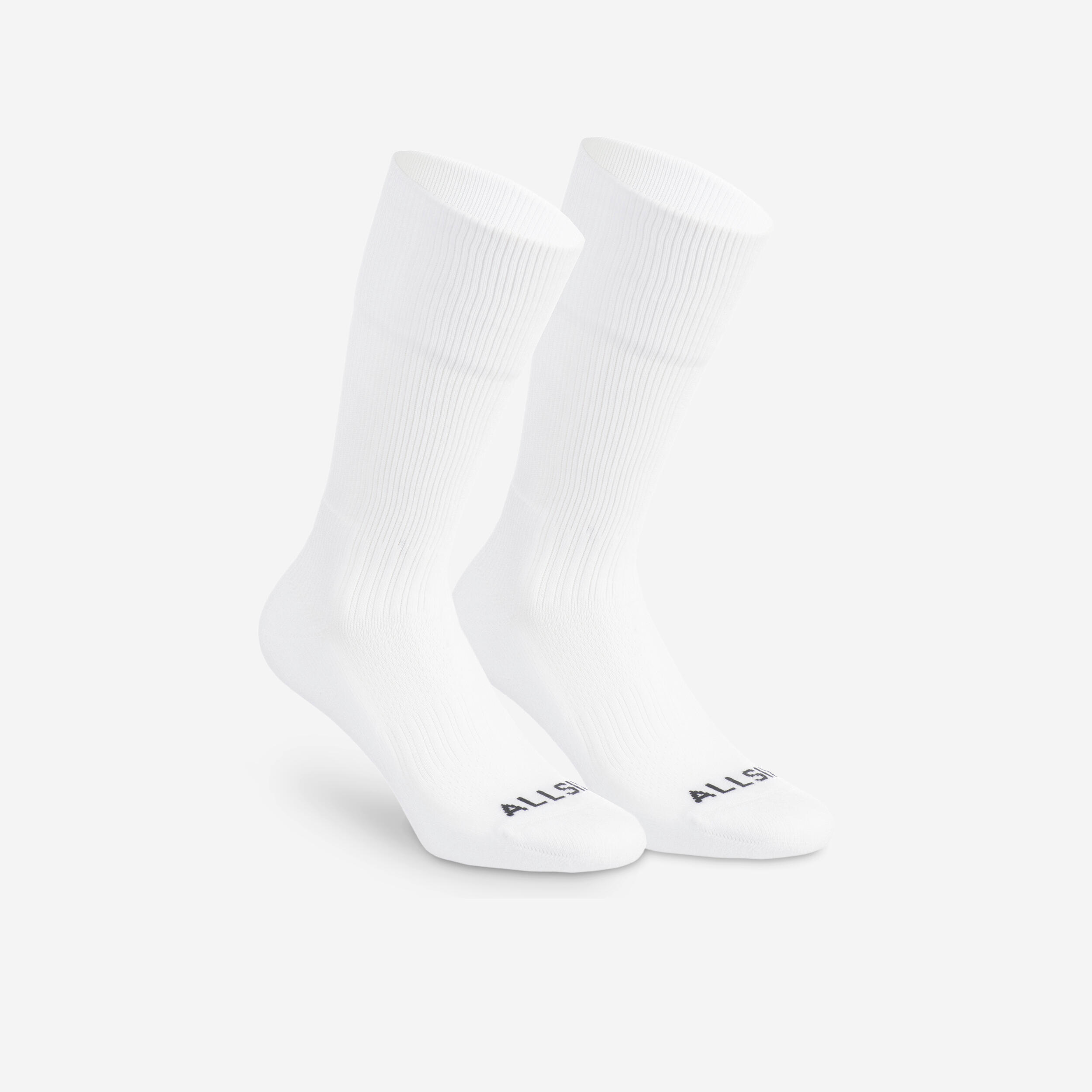Allsix - Chaussettes De Volley-ball Vsk500 Mid Blanches - Chaussettes - Volleyball / Beach Volley - Blanc - 35/38 - Decathlon