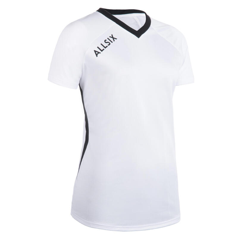 Tricou Volei V100 Alb Damă