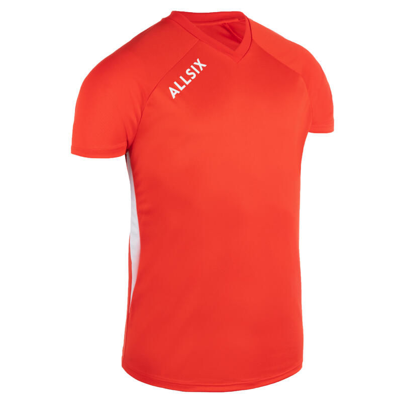 MAILLOT DE VOLLEY-BALL V100 HOMME ROUGE