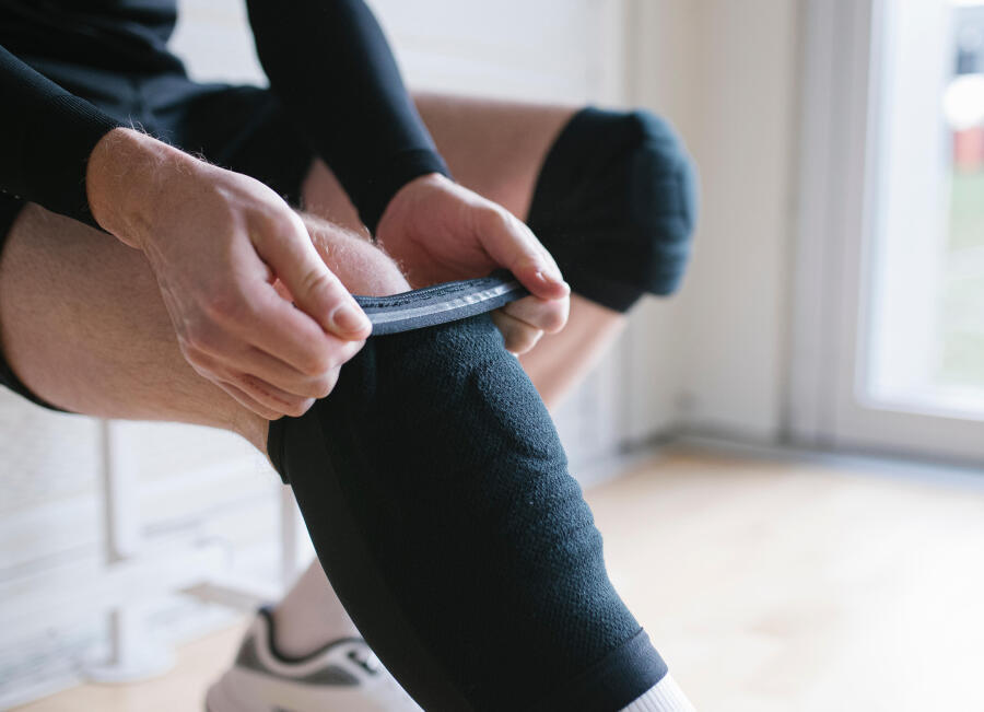 knee pad silicone strip