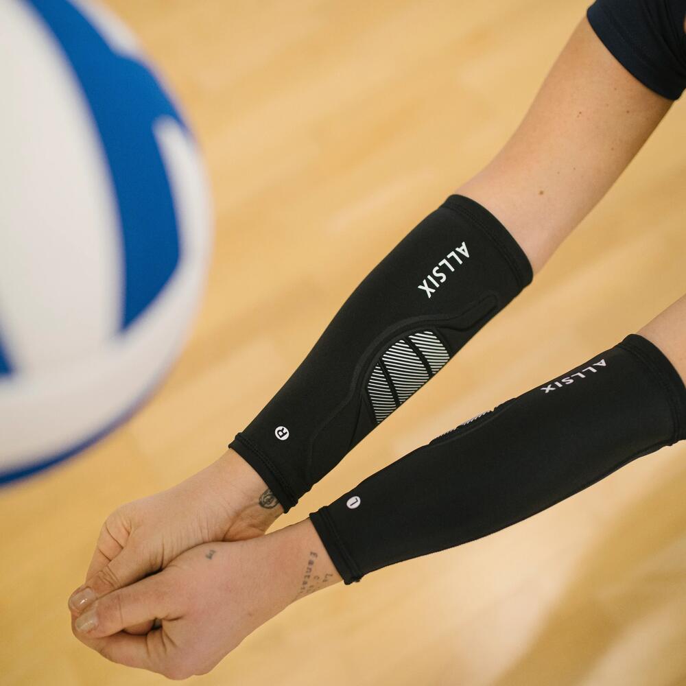 UNTERARMSCHONER VOLLEYBALL V100 SCHWARZ