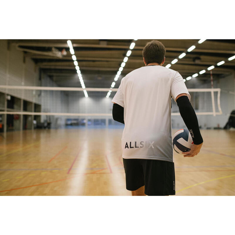 Camiseta Voleibol Allsix VTS500 hombre blanco