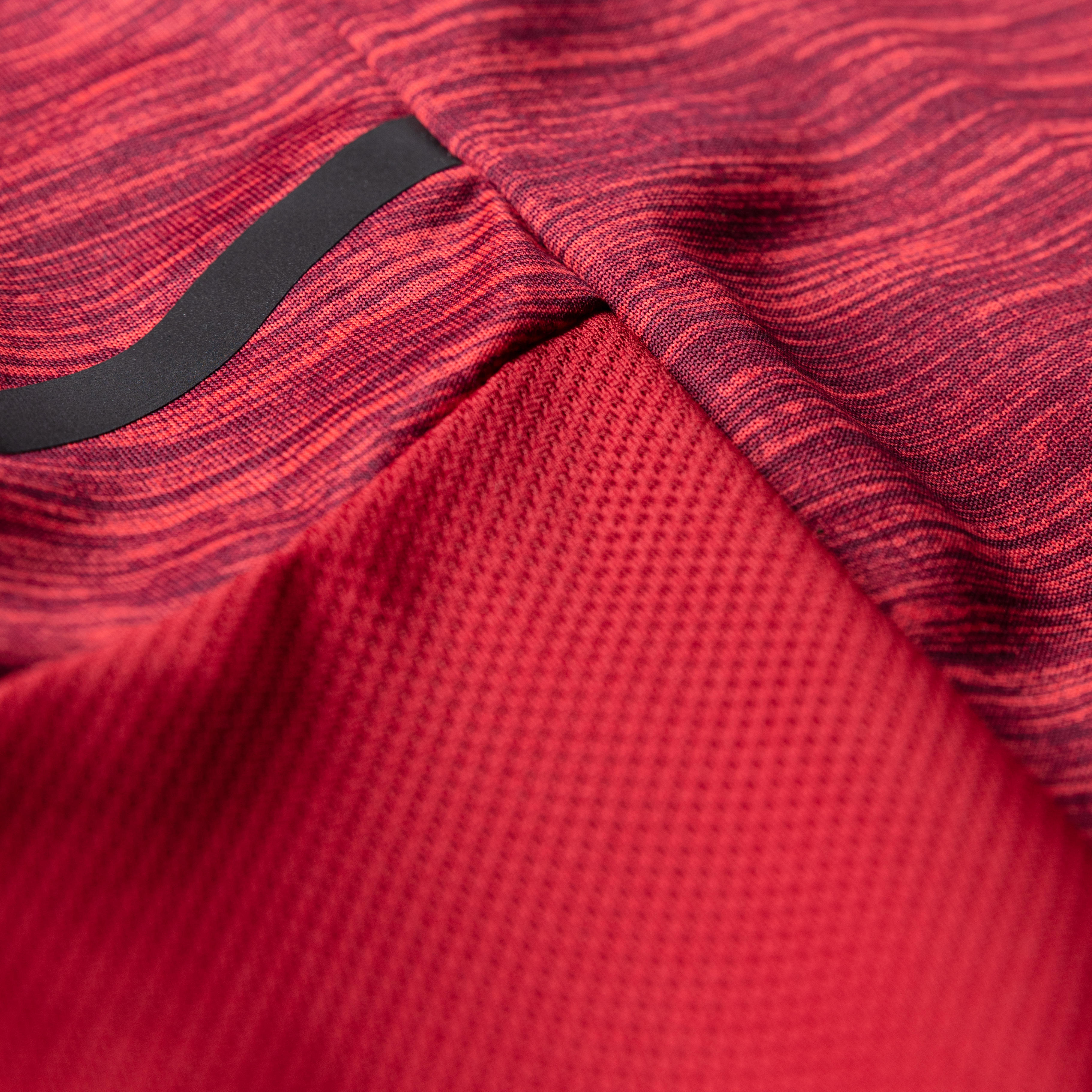 RUN DRY+ MEN'S RUNNING T-SHIRT - MOTTLED RED