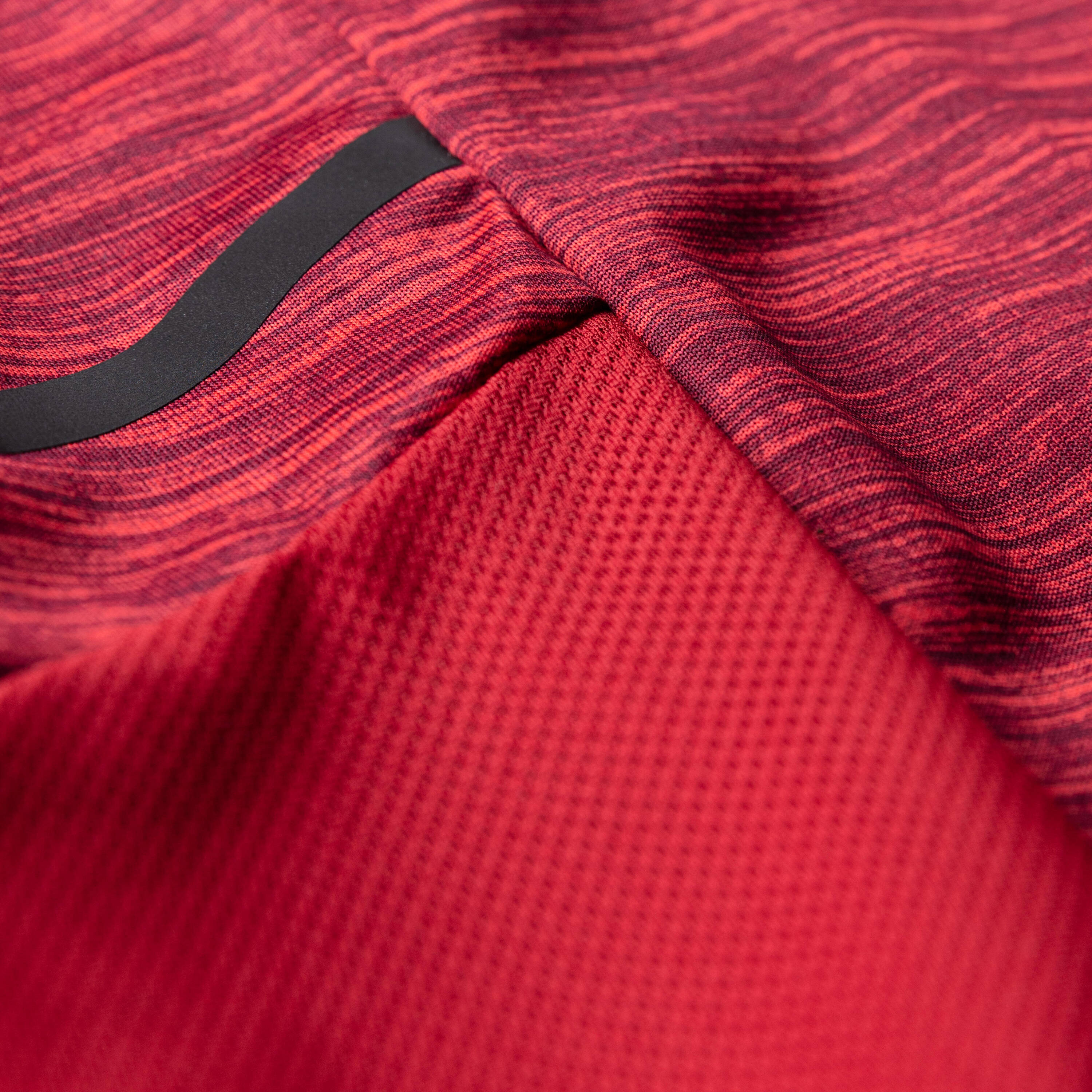RUN DRY+ MEN'S RUNNING T-SHIRT - MOTTLED RED -  5