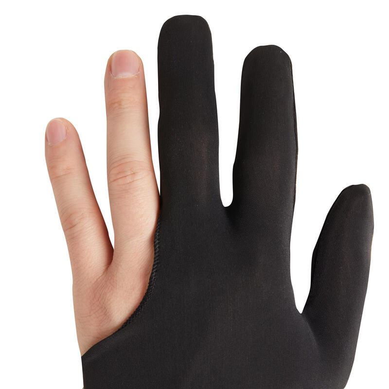 Gants de billard professionnels pour jeux de billard, hommes et femmes,  gants élastiques à 3 doigts pour tirs de billard, snooker, Queue de sport,  à porter sur la main droite ou gauche