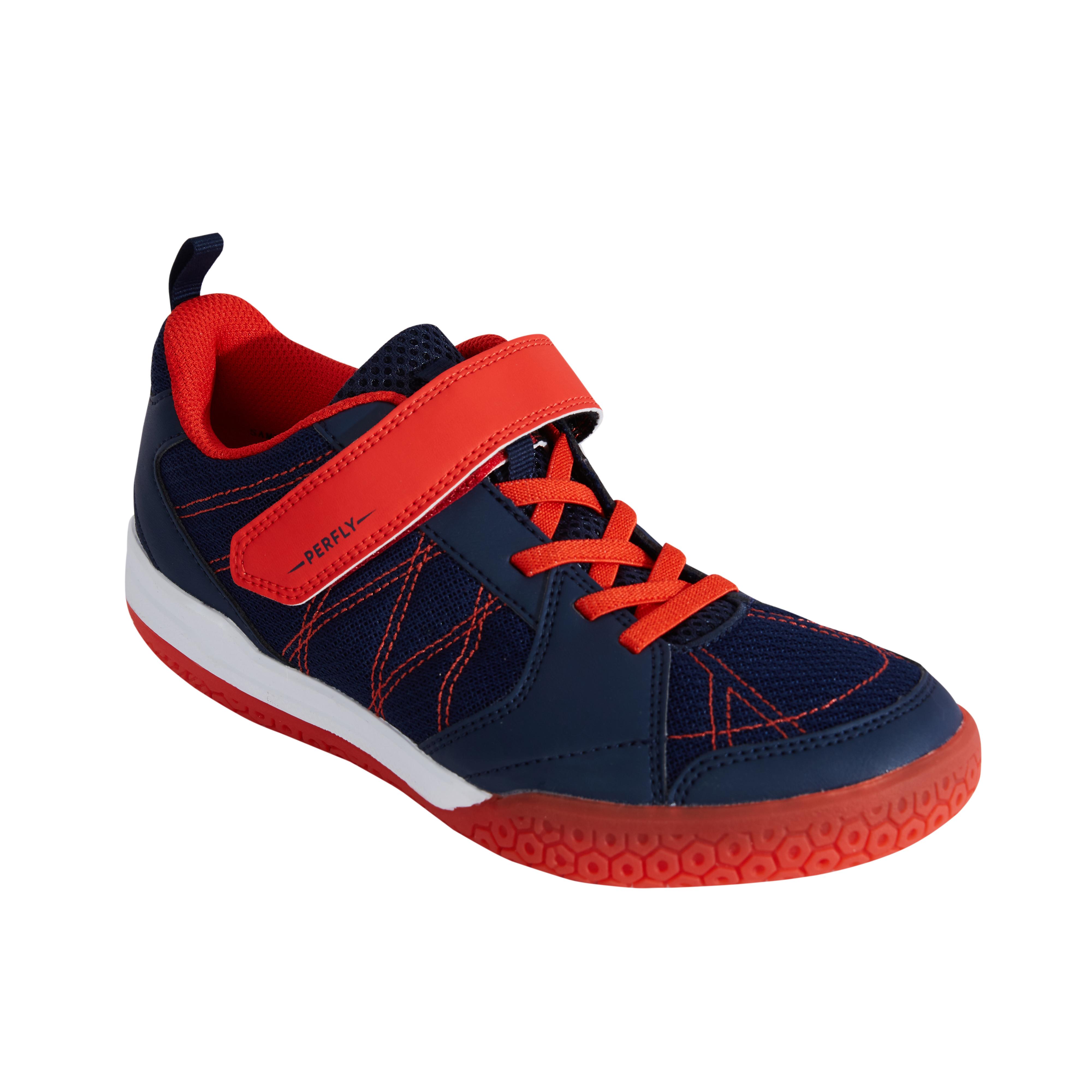 

Junior Badminton Shoes Bs 160 Navy Red -  By PERFLY | Decathlon, Blue/red