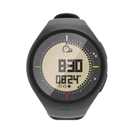 MONTRE DE NATATION EN PISCINE SL500 - NOIR - DISTANCE / LONGUEURS / CHRONOMETRE