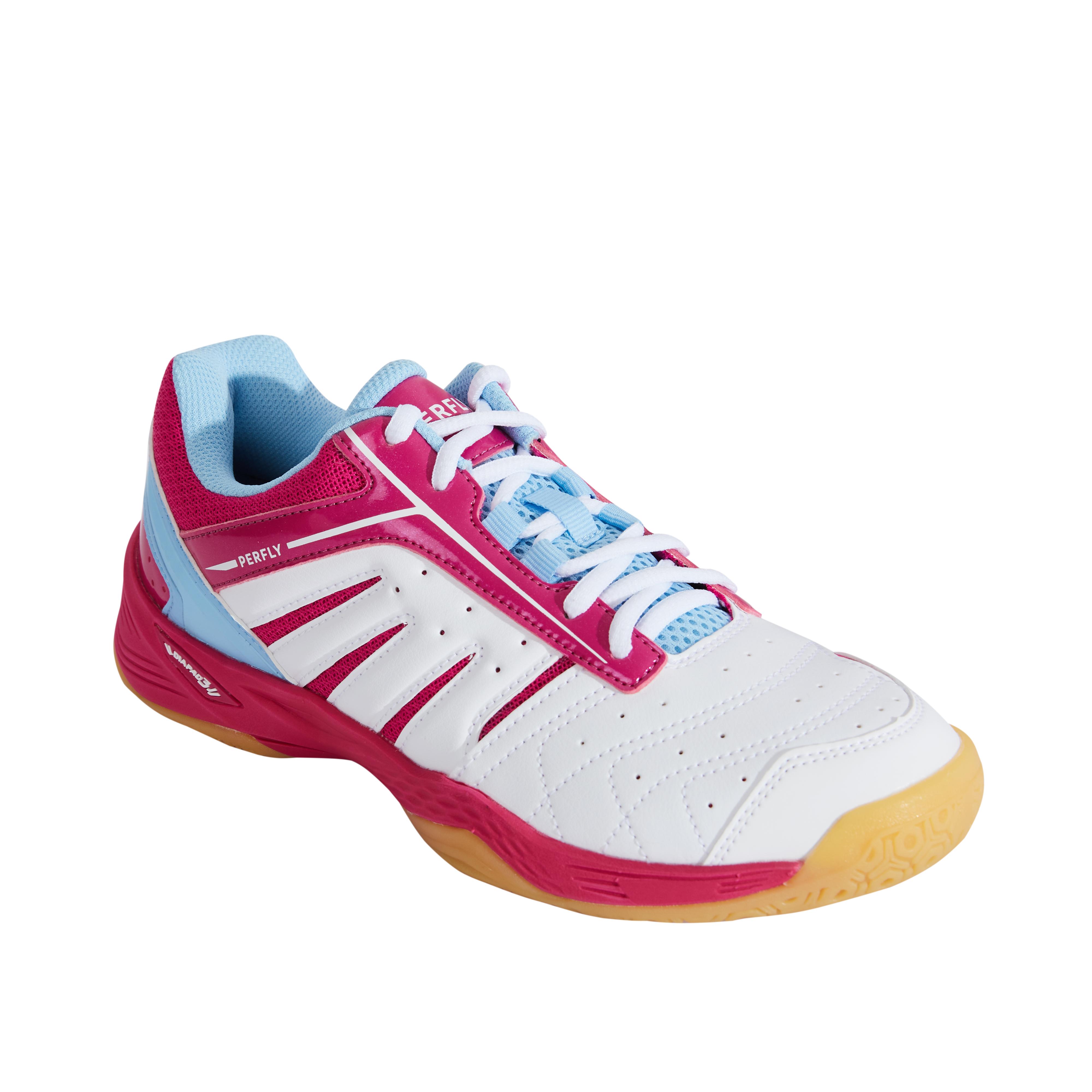 

Women Badminton Shoes Bs 560 Lite White Fuchsia -  By PERFLY | Decathlon, Magenta/white