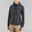 Sudadera de montaña y trekking con capucha Mujer Quechua NH100 Hybrid negro
