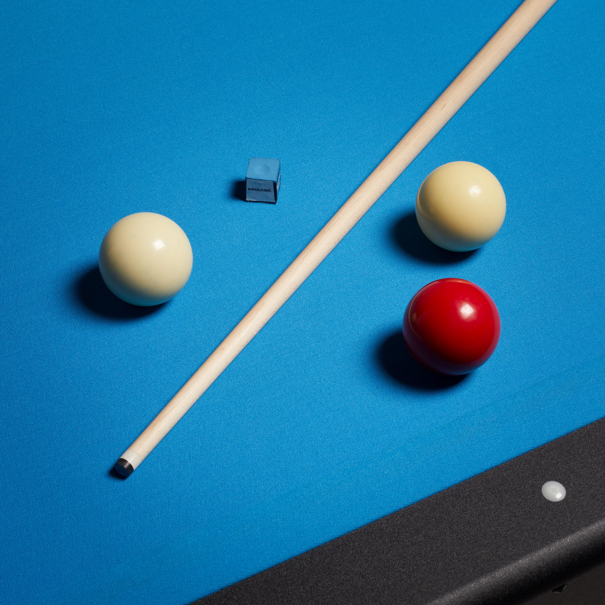 French Billiards Cue in 2 Parts, 1/2 Jointed Club 500 4/15