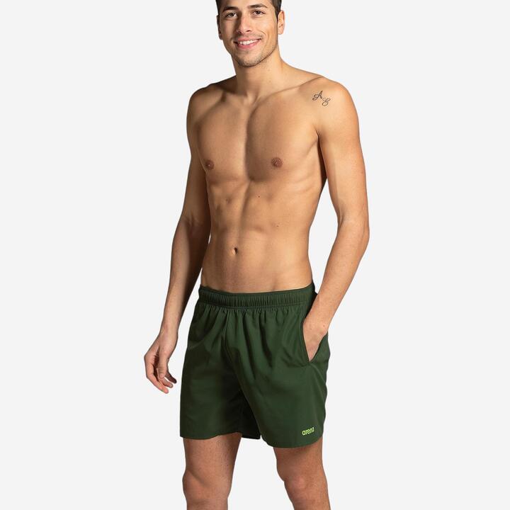 COSTUME MARE UOMO FUNDAMENTAL WOOD VERDE MILITARE ARENA | DECATHLON