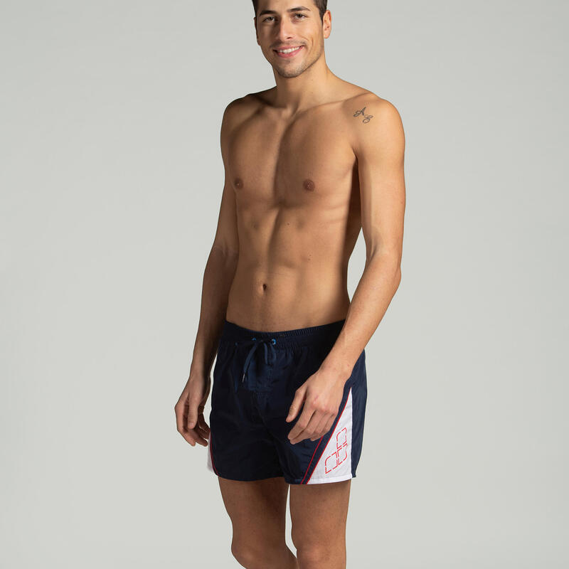 COSTUME MARE UOMO HALMY BLU-BIANCO corto