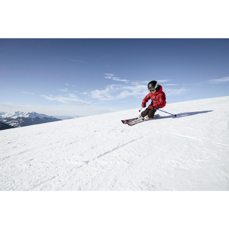 Esquís Niños con Fijaciones Wedze BOOST 500 Rojo