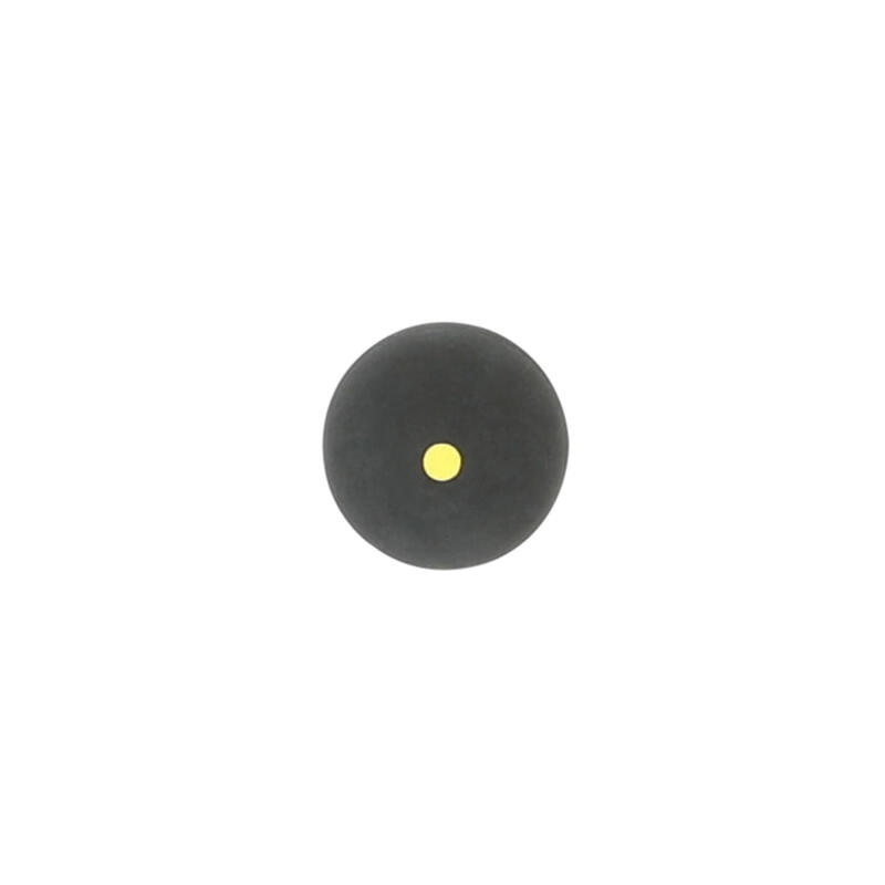 Pelota bal GPB 500 massief rubber zwart gele stip