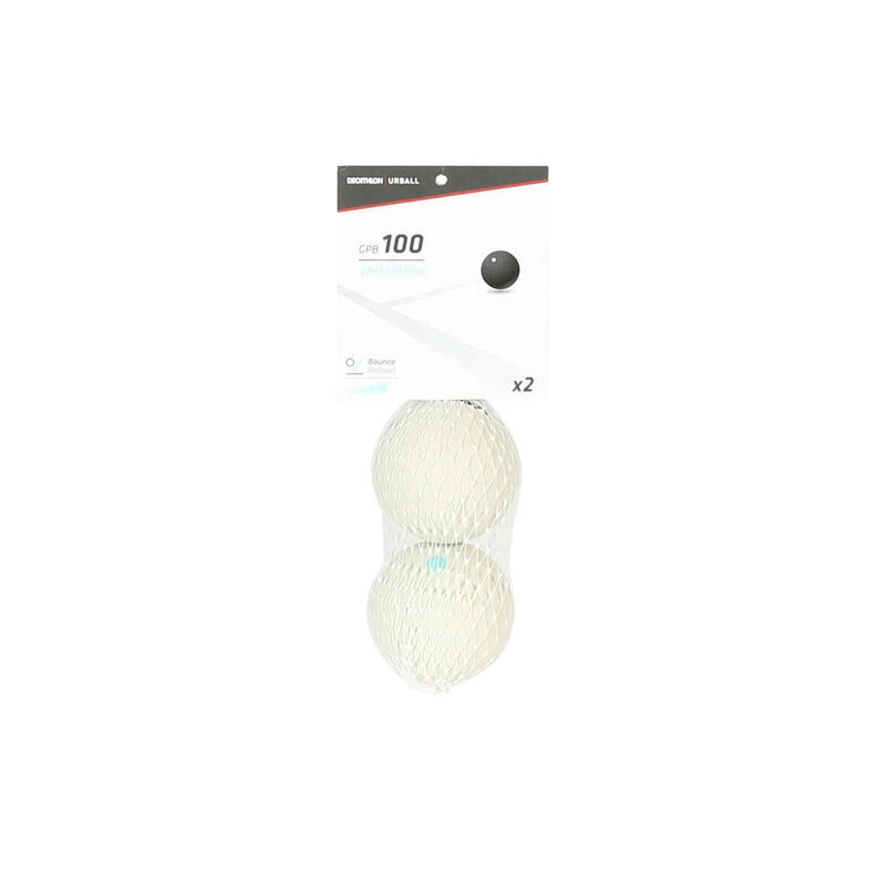 Pelota Paleta Goma Maciza GPB 100 Blanca Punto Verde (Bola)