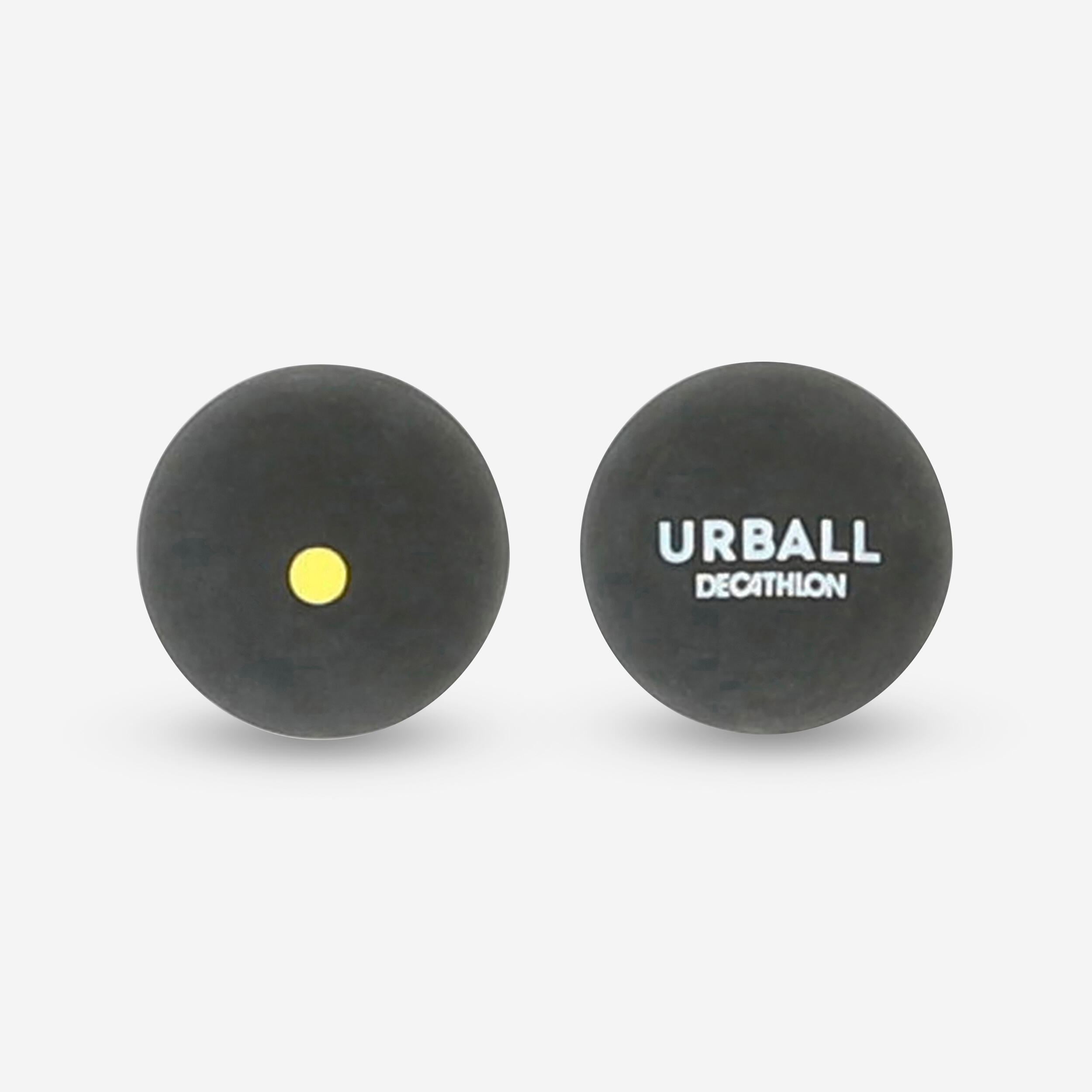 Urball - Pelotes Pala Gomme Pleine Noire (balles) Gpb 500 Point Jaune (x2) - Balle Pelote Gomme Pleine - Padel Beach Tennis - - Taille Unique - Decathlon