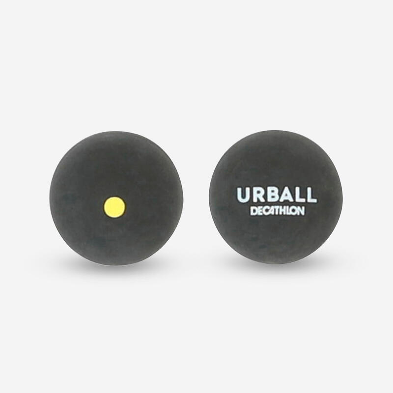 Pelota „Pala Gomma” Urball GPB 500 czarna z żółtą kropką (piłka)