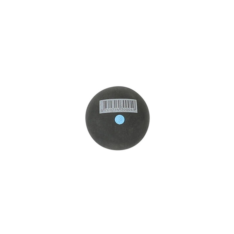 Pelote noire point bleu balle gomme pleine