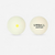 Pelotes Pala Gomme Pleine Blanche (balles) GPB 500 Point Jaune (x2)
