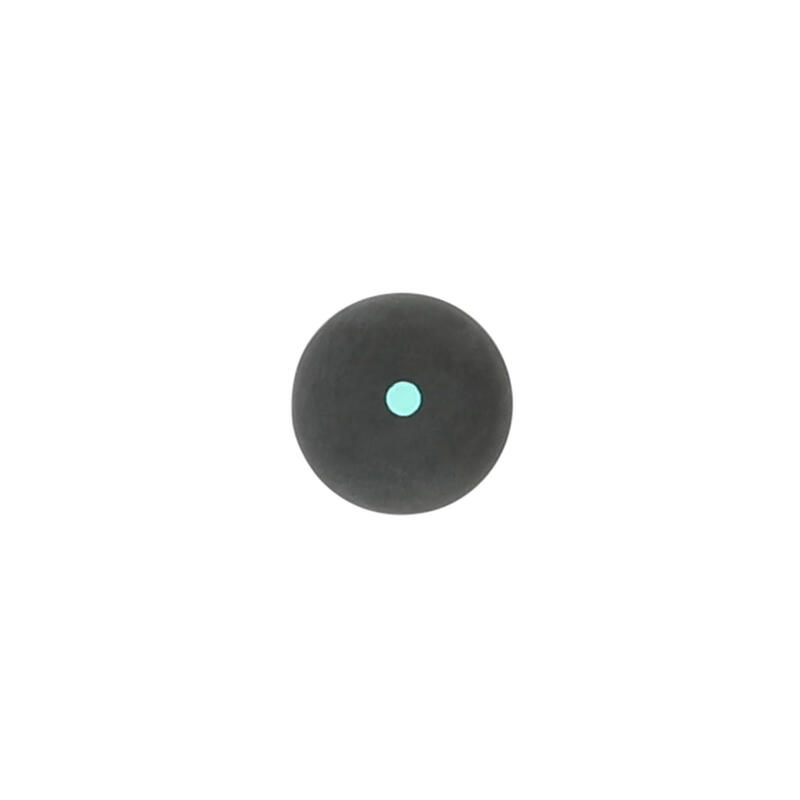 Palla pelota gomma piena GPB100 nera punto verde