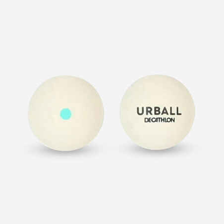 Pelotos kamuoliukas su žaliu tašku, skirtas žaisti su kuoka, „GPB 100“, baltas
