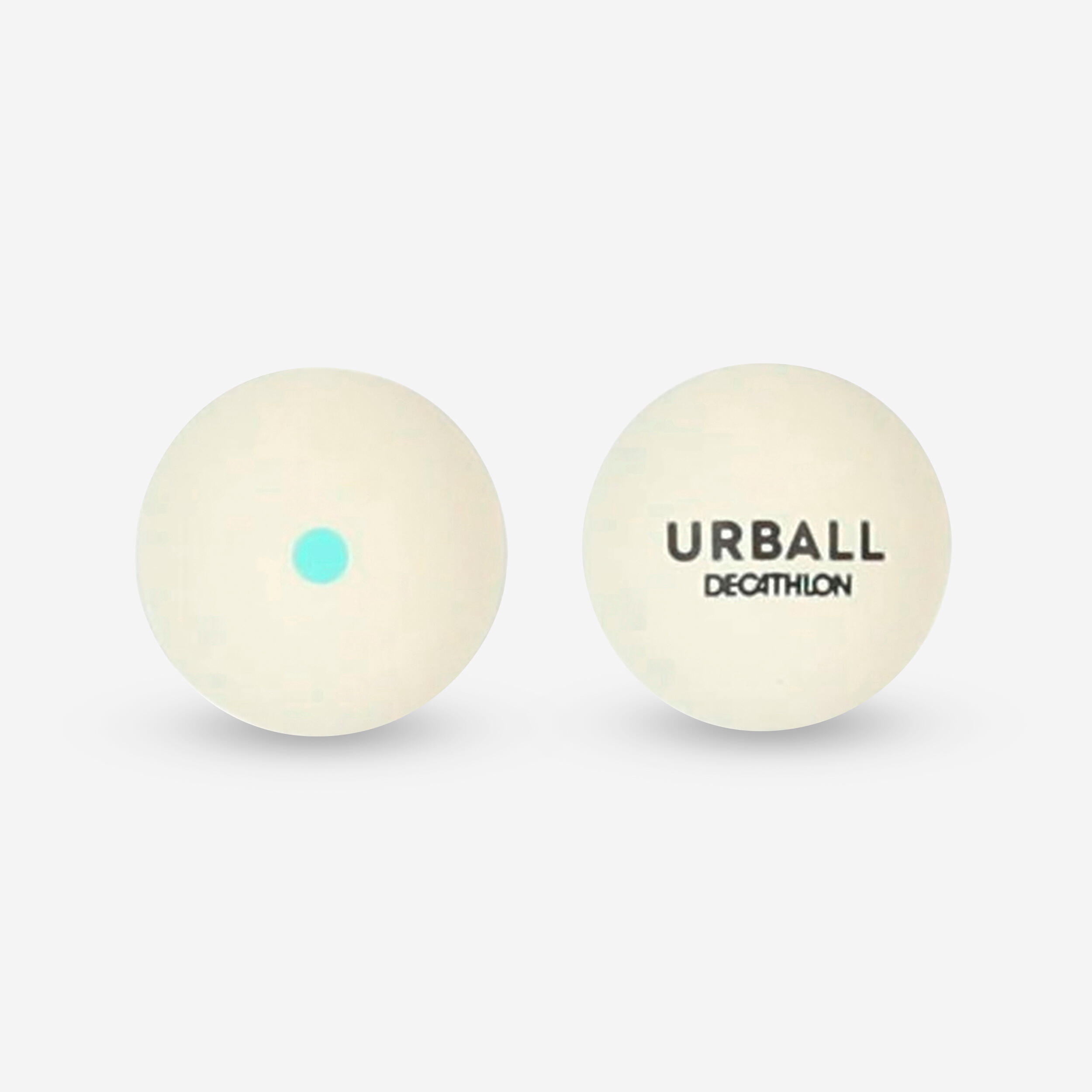 Urball - Pelotes Pala Gomme Pleine Blanche (balle) Gpb 100 Point Vert (x2) - Balle Pelote Gomme Pleine - Padel Beach Tennis - - Taille Unique - Decathlon