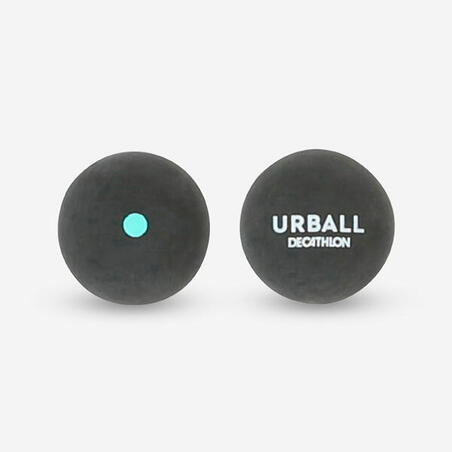 Gummiboll pelota GPB 100 svart gröna prickar