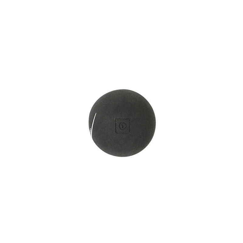 Pelote noire point blanc balle gomme pleine