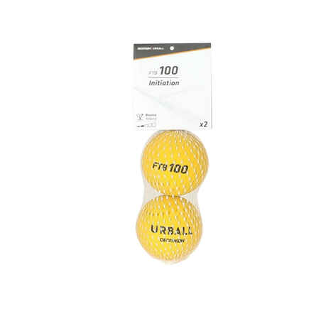 Frontenis One Wall Balls FTB100 Two-Pack - Yellow