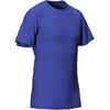 Majica kratkih rukava za fitness Essential prozračna muška prošarano plava