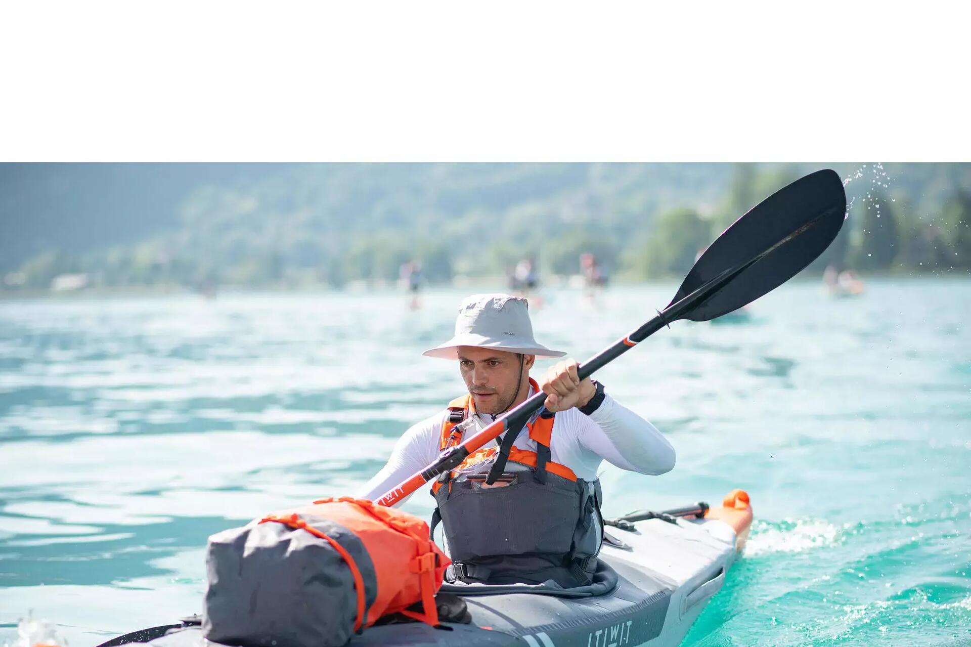 man in a kayak