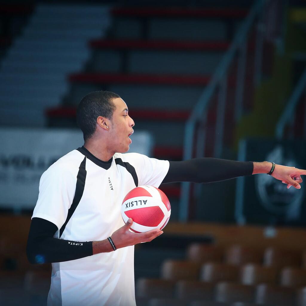 Ballon de volley-ball V900 blanc/rouge