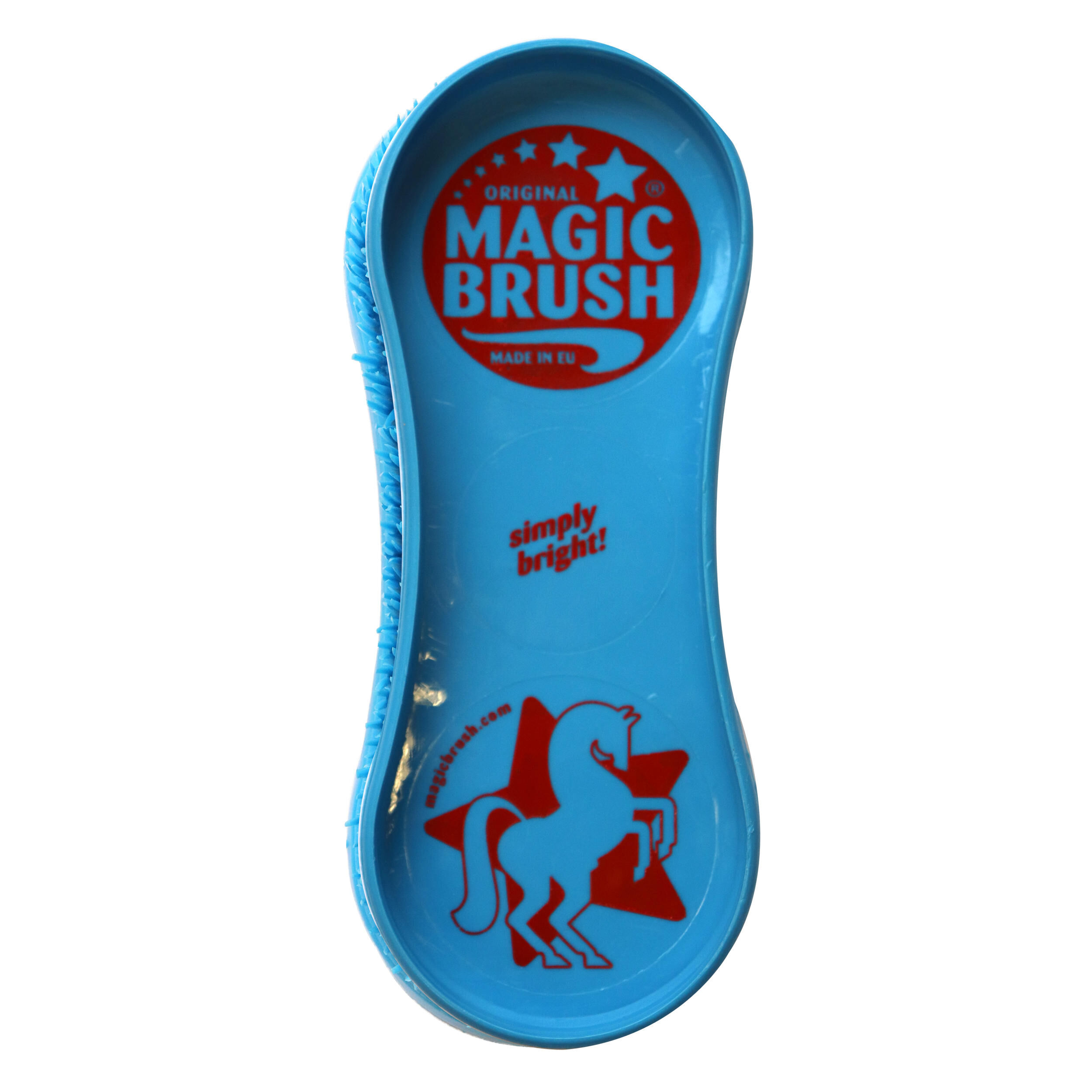 KERBL Magic Brush Horse Riding Brush - Sky Blue