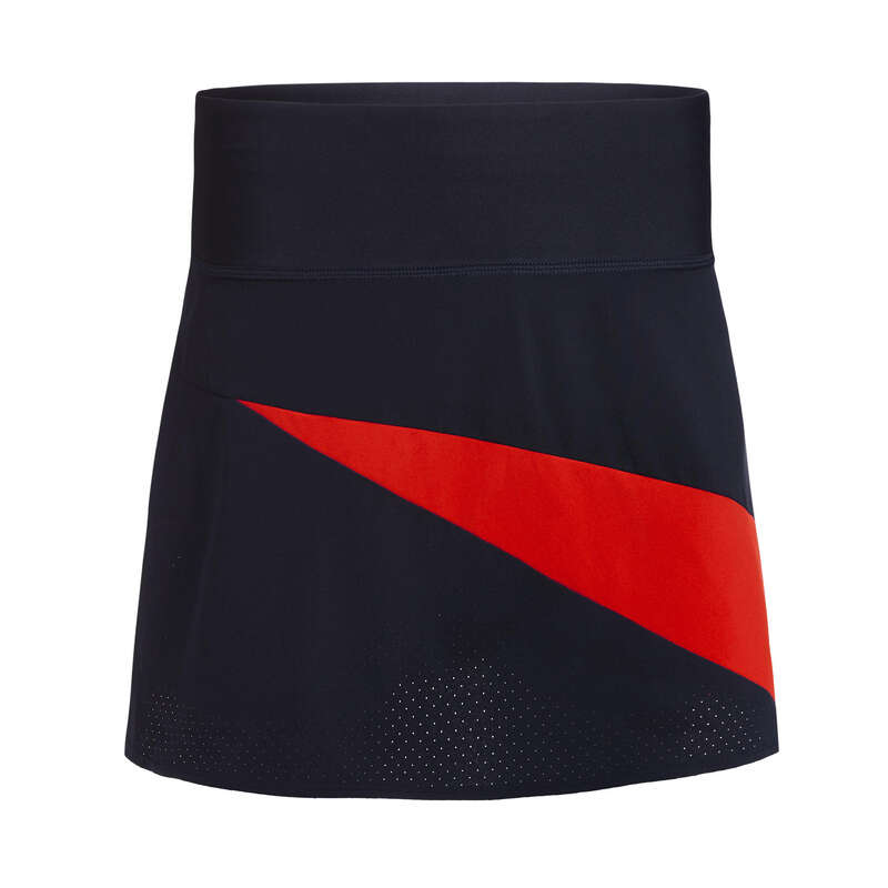 WOMEN'S INTERMEDIATE BADMINTON APPAREL Badminton - SKIRT 560 W NAVY RED PERFLY - Badminton Clothing