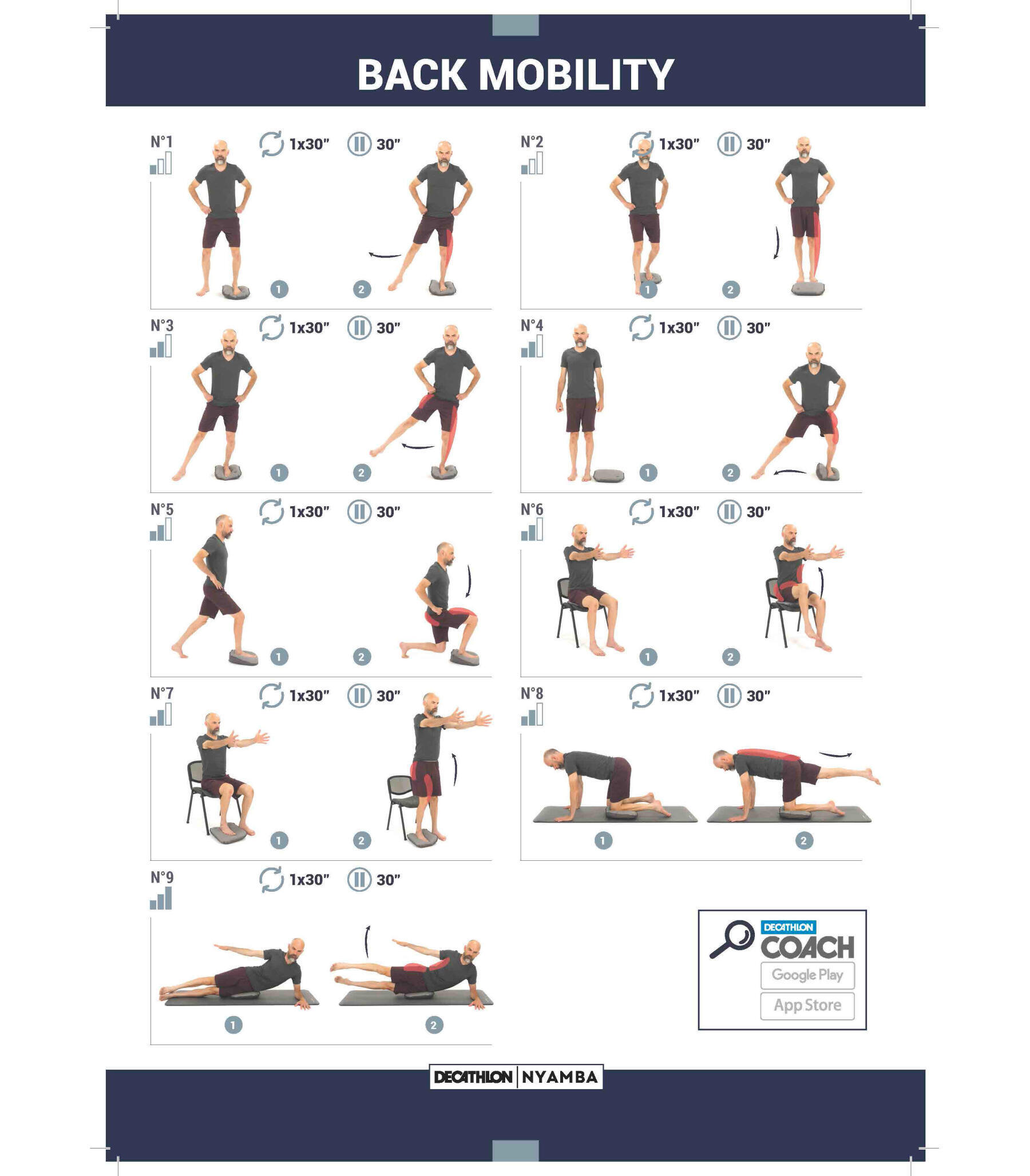 9 exercices avec un coussin d'équilibre en tissu- Ma routine fitness