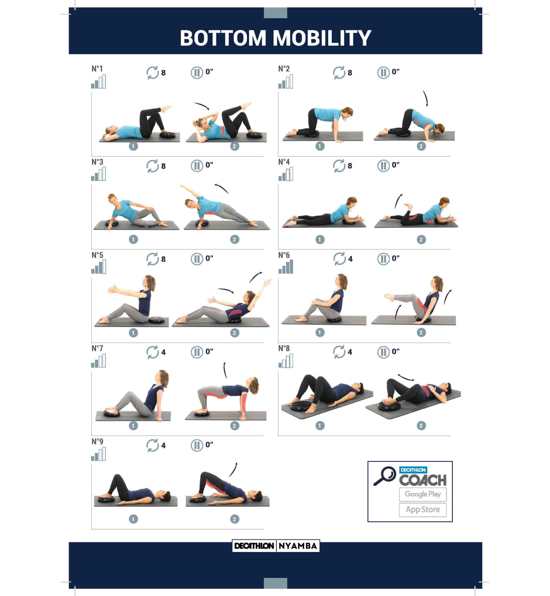 9 exercices avec un coussin d'équilibre gonflable - Ma routine fitness