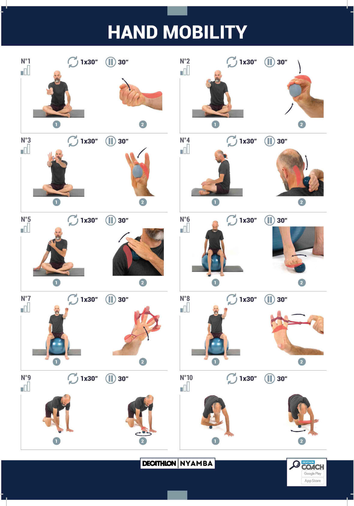 10 exercices ma balle de rééducation de la main et du poignet - Ma routine fitness