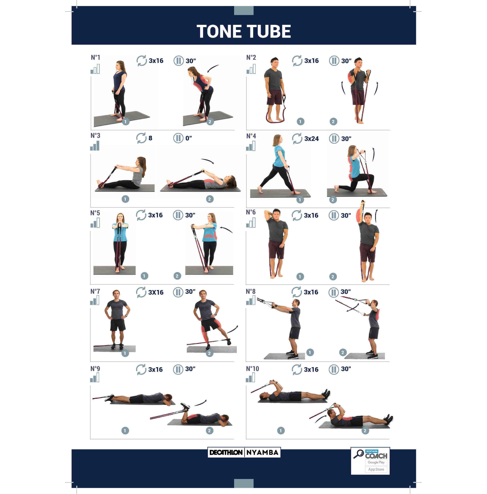 Élastiques pour muscler les cuisses et les fessiers - HOME FIT TRAINING